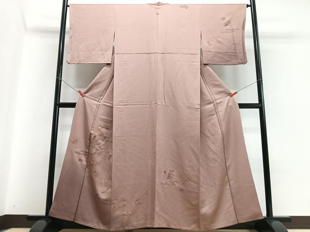 平和屋着物■訪問着 花鳥文 金彩 正絹 逸品 CABC7418xe
