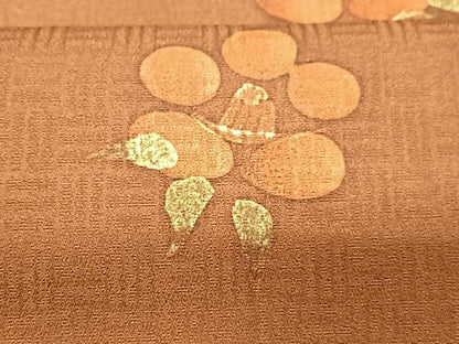 平和屋着物■上質な小紋 舞花文 金彩 正絹 逸品 CABC7424xe