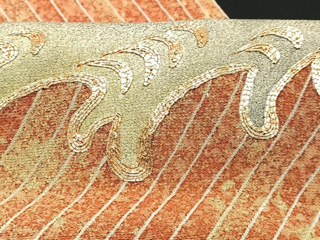 平和屋着物■豪華黒留袖　駒刺繍　立波文　金彩　正絹　逸品　CABC7446xe