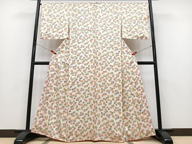 平和屋着物■上質な小紋 花尽くし 正絹 逸品 CABC7463xe
