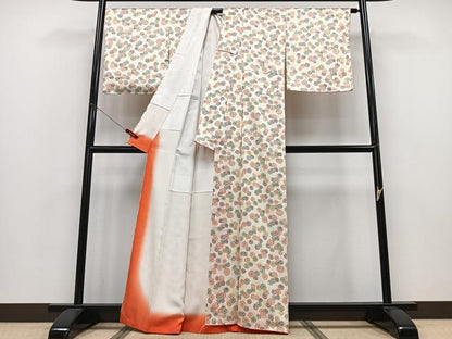 平和屋着物■上質な小紋 花尽くし 正絹 逸品 CABC7463xe