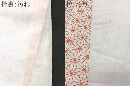 平和屋着物■長襦袢　無双仕立て　麻の葉文様　洗える着物　CABC7469xe