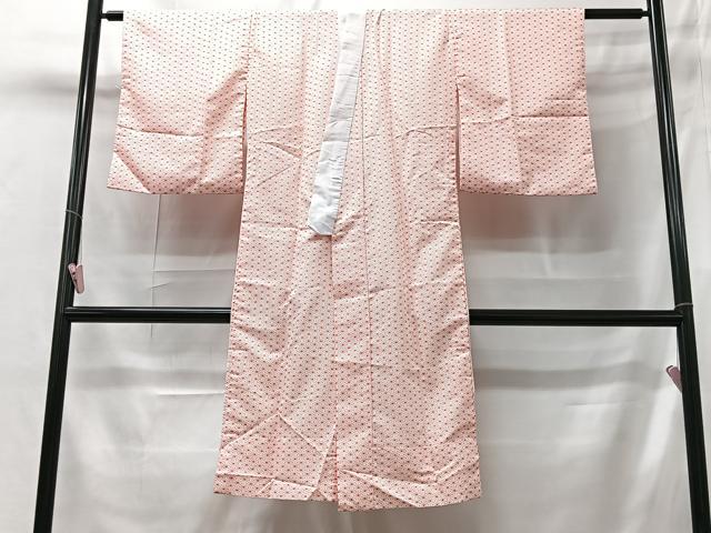 平和屋着物■長襦袢　無双仕立て　麻の葉文様　洗える着物　CABC7469xe