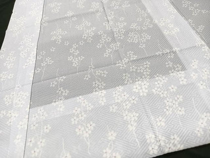 平和屋着物■長襦袢　無双仕立て　草花文　洗える着物　CABC7475xe