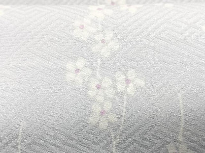 平和屋着物■長襦袢　無双仕立て　草花文　洗える着物　CABC7475xe