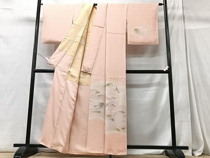 平和屋着物■訪問着 地紋起こし 風景文 暈し染め 正絹 逸品 CABC7476xe