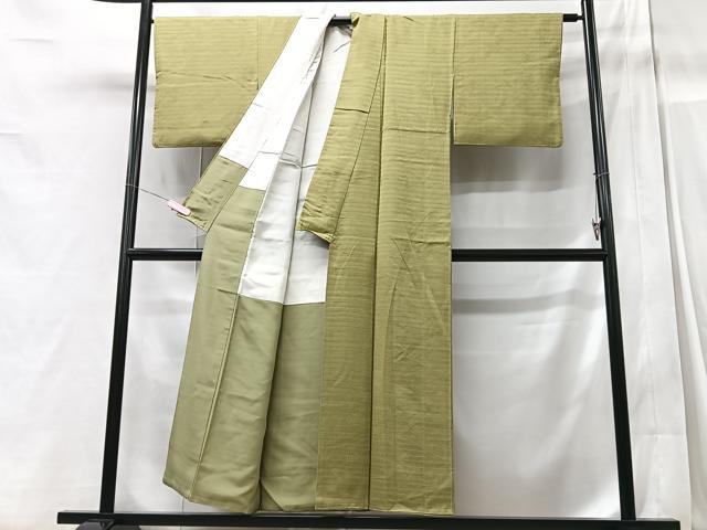 平和屋着物■上質な色無地 流水地紋 梅幸茶色 正絹 逸品 CABC7482xe