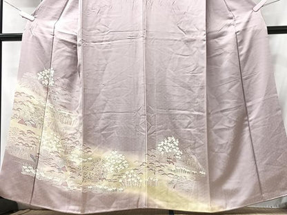 平和屋着物■訪問着 風景文 暈し染め 金彩 正絹 逸品 CABC7484xe