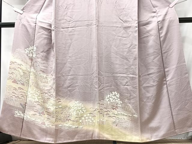 平和屋着物■訪問着 風景文 暈し染め 金彩 正絹 逸品 CABC7484xe