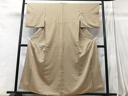 平和屋着物■小紋　縞　洗える着物　CABC7494xe