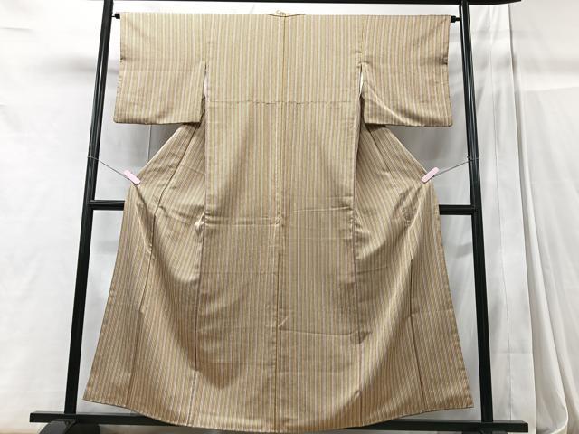 平和屋着物■小紋　縞　洗える着物　CABC7494xe
