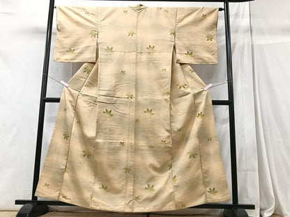 平和屋着物■上質な小紋 舞楓文 正絹 逸品 CABC7496xe