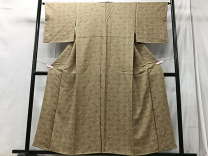 平和屋着物■上質な小紋　花鳥文　正絹　逸品　CABC7522xe