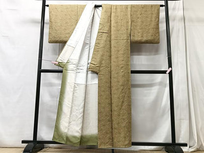 平和屋着物■上質な小紋　花鳥文　正絹　逸品　CABC7522xe
