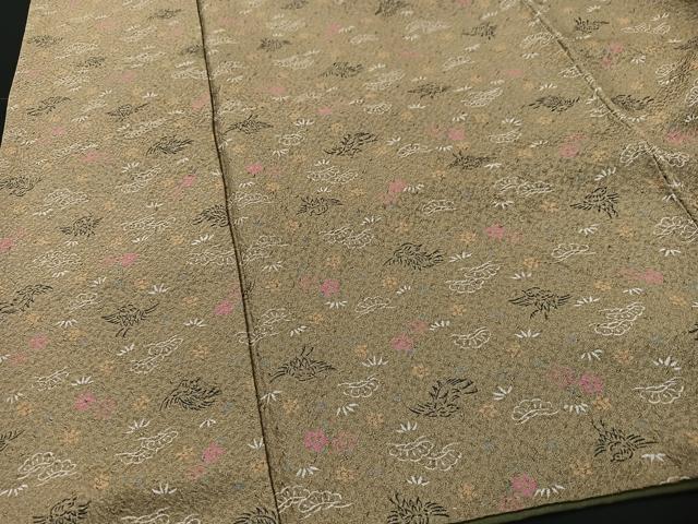 平和屋着物■上質な小紋　花鳥文　正絹　逸品　CABC7522xe