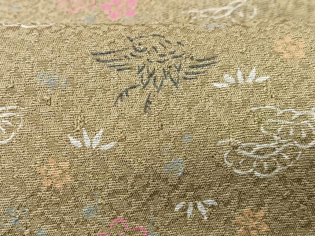 平和屋着物■上質な小紋　花鳥文　正絹　逸品　CABC7522xe