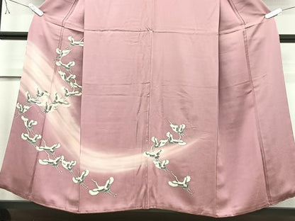 平和屋着物■訪問着 飛鶴文 暈し染め 正絹 逸品 CABC7579xe