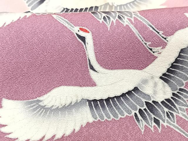 平和屋着物■訪問着 飛鶴文 暈し染め 正絹 逸品 CABC7579xe