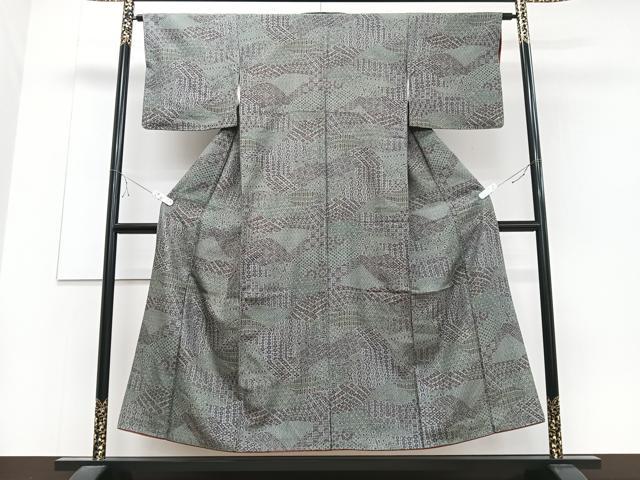 平和屋着物■上質な小紋 吉祥花文 正絹 逸品 CABC7600xe
