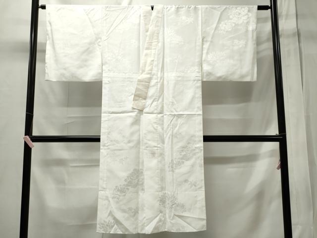 平和屋着物■長襦袢 無双仕立て 流水草花地紋 洗える着物 CABC7610ou