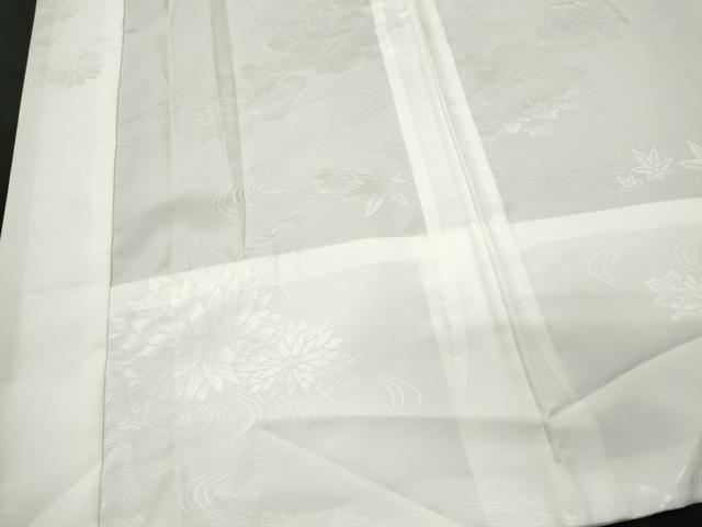 平和屋着物■長襦袢 無双仕立て 流水草花地紋 洗える着物 CABC7610ou