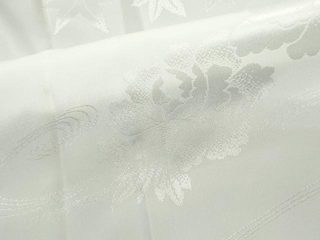 平和屋着物■長襦袢 無双仕立て 流水草花地紋 洗える着物 CABC7610ou