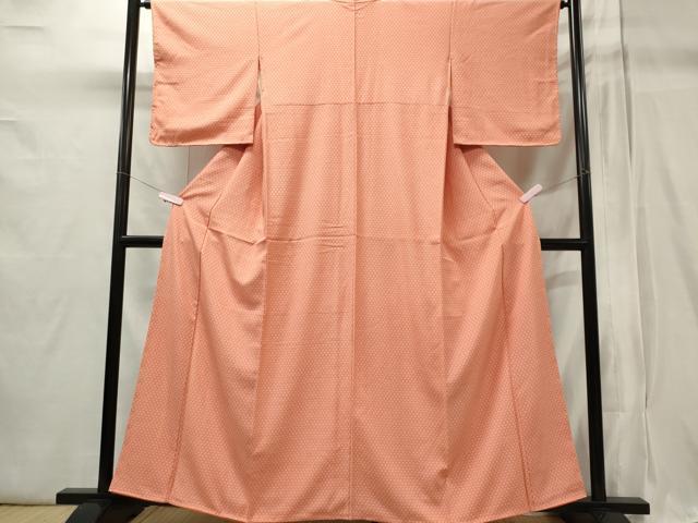 平和屋着物■上質な小紋 舞花文 正絹 逸品 未使用 CABC7618ou