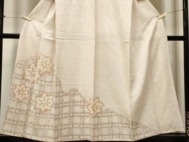 平和屋着物■訪問着 総絞り 楓文 正絹 逸品 CABC7639ou