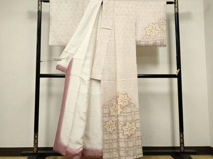 平和屋着物■訪問着 総絞り 楓文 正絹 逸品 CABC7639ou