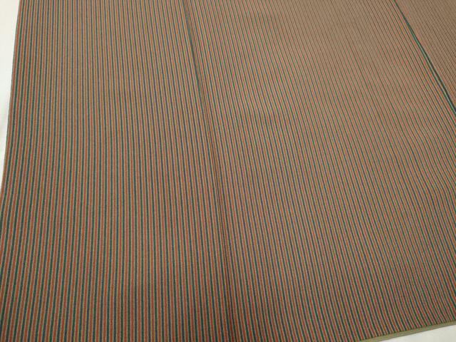 平和屋着物■上質な小紋 縞 正絹 逸品 CABC7641ou