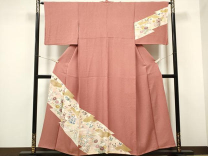 平和屋着物■訪問着 花蝶文 金彩 やまと誂製 正絹 逸品 CABC7642ou