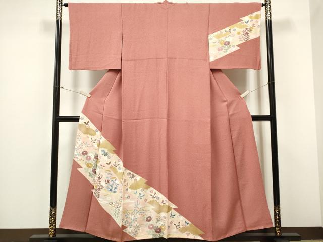 平和屋着物■訪問着 花蝶文 金彩 やまと誂製 正絹 逸品 CABC7642ou