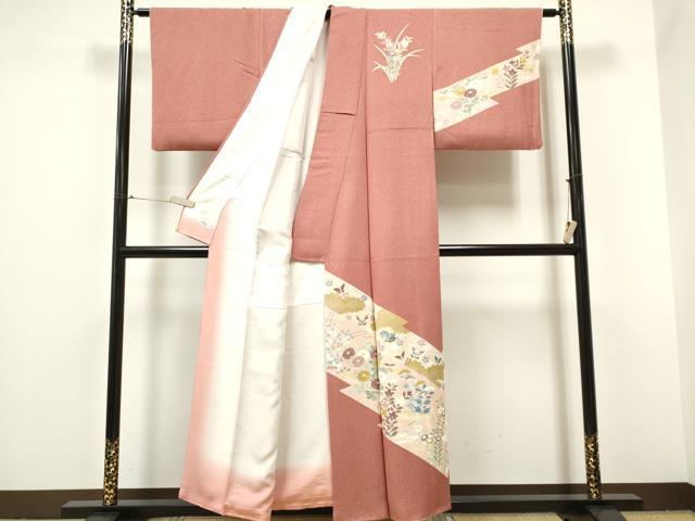 平和屋着物■訪問着 花蝶文 金彩 やまと誂製 正絹 逸品 CABC7642ou