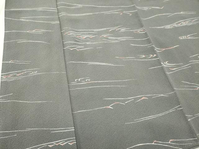 平和屋着物■上質な小紋 流水文 正絹 逸品 CABC7649ou