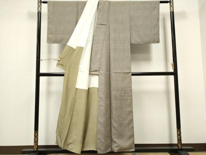 平和屋着物■上質な小紋 鹿の子文 正絹 逸品 CABC7651ou