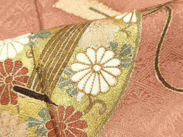 平和屋着物■訪問着 楽器文 暈し染め 金銀彩 正絹 逸品 CABC7657ou