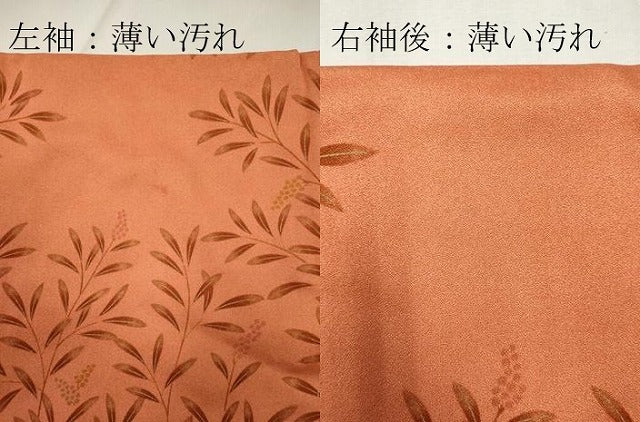 平和屋着物■訪問着 南天枝葉文 正絹 逸品 CABC7665ou