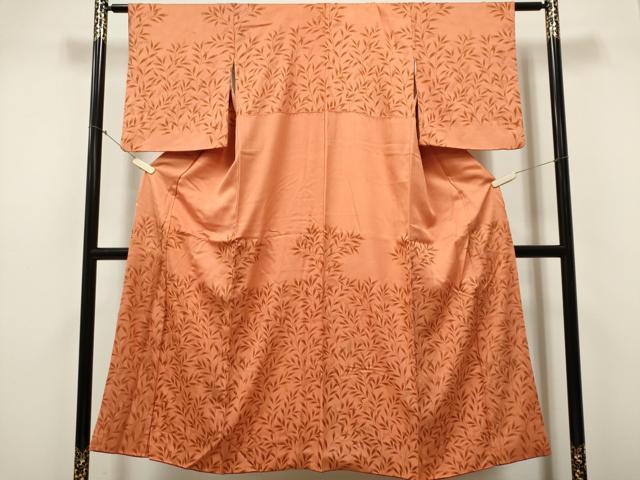 平和屋着物■訪問着 南天枝葉文 正絹 逸品 CABC7665ou