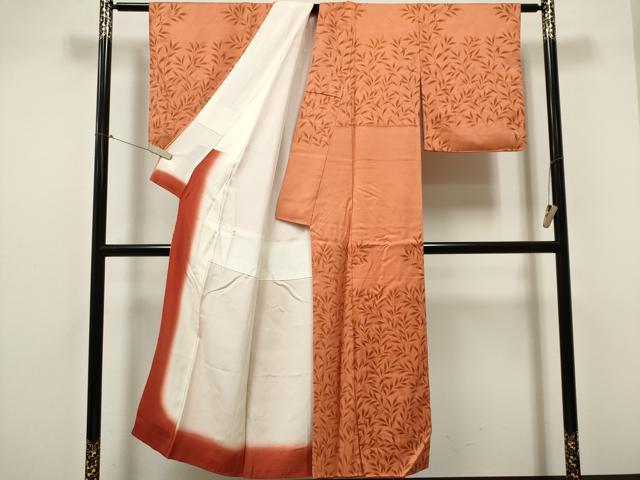 平和屋着物■訪問着 南天枝葉文 正絹 逸品 CABC7665ou