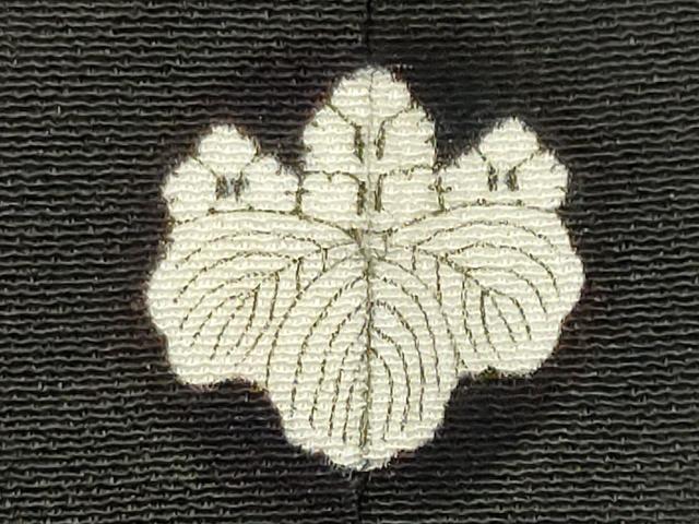 平和屋着物■豪華黒留袖　刺繍　草花文　暈し染め　金銀彩　正絹　逸品　CABC7680ou