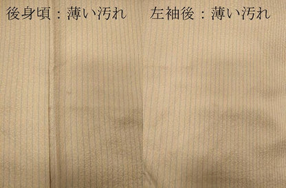 平和屋着物■上質な小紋 草花間道 金彩 正絹 逸品 CABC7691ou
