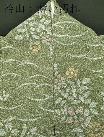 平和屋着物■上質な小紋 草花文 正絹 逸品 CABC7696ou