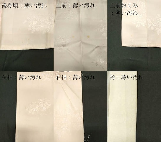 平和屋着物■長襦袢 袷 草花地紋 暈し染め 正絹 逸品 CABC7700ou