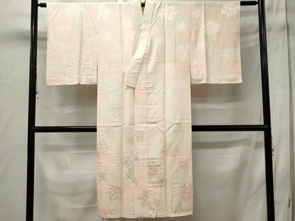 平和屋着物■長襦袢 袷 草花地紋 暈し染め 正絹 逸品 CABC7700ou