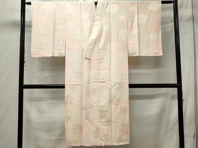 平和屋着物■長襦袢 袷 草花地紋 暈し染め 正絹 逸品 CABC7700ou