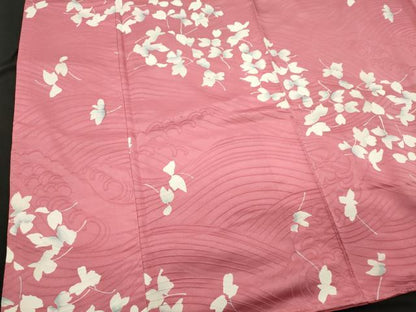 平和屋着物■上質な小紋 舞葉文 正絹 逸品 CABC7702ou