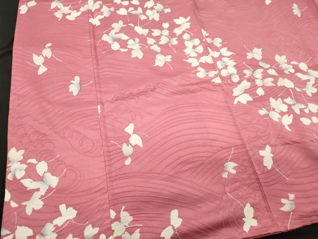 平和屋着物■上質な小紋 舞葉文 正絹 逸品 CABC7702ou