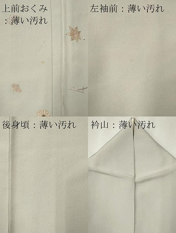 平和屋着物■色留訪問着 刺繍 舞花文 金彩 正絹 逸品 CABC7707ou