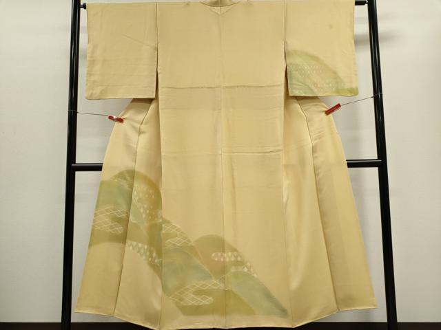 平和屋着物■訪問着　地文起こし　遠山文　暈し染め　正絹　逸品　CABC7721ou