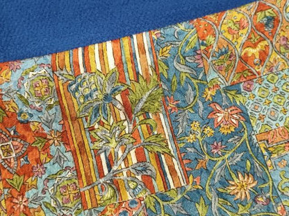 平和屋着物■訪問着　更紗吉祥花文　暈し染め　鬼しぼ縮緬　正絹　逸品　CABC7726ou